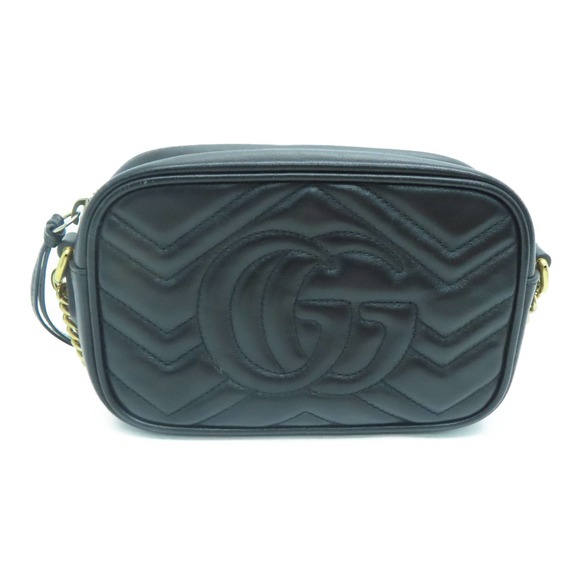 💎✨BEAUTIFUL✨💎 Authentic Gucci GG Shoulder Bag Calfskin Leather Black - Picture 3 of 14